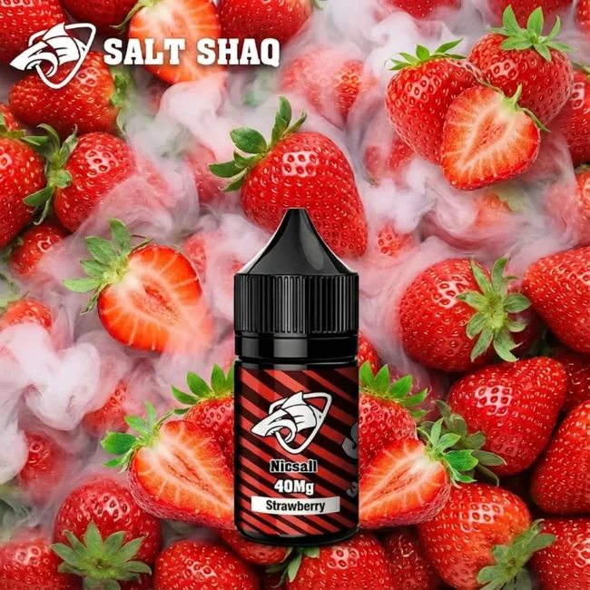 SALT SHAQ 鯊克煙油 - 草莓 Strawberry (30ml) | 鮮甜紅寶石 | 不假甜 40mg 丁鹽小煙油