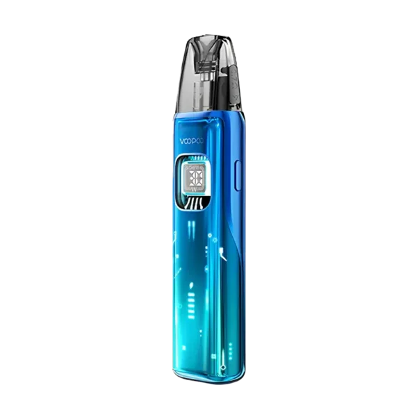 ARGUS Matrix 主機 - 海軍藍 (標準白底展示圖) VOOPOO ARGUS Matrix 阿格斯 Matrix 電子煙主機 - 海軍藍 (Navy Blue) 款式。標準白底產品圖 (Isolated on white),清晰展示深藍色透明機身設計、側面進氣孔與底部接口細節,適用於電商目錄展示。
