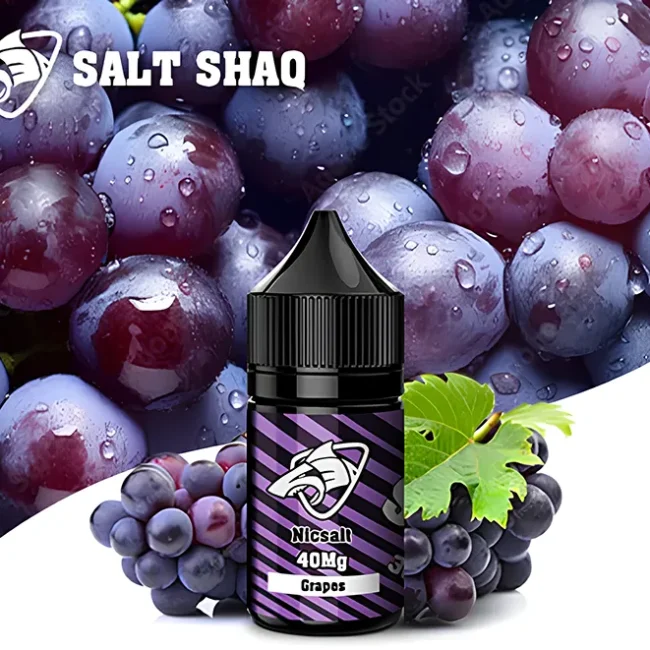 SALT SHAQ 鯊克 - 葡萄 Grape (30ml) | 巨峰葡萄風味 | 濃郁多汁 40mg 丁鹽推薦