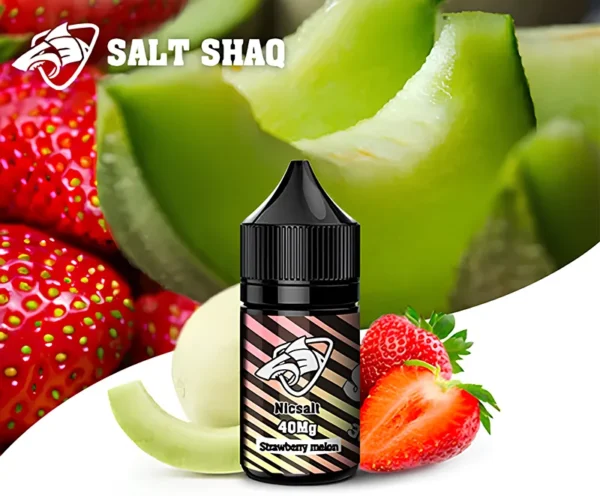 SALT SHAQ 鯊克 - 草莓甜瓜 Strawberry Melon (30ml) | 雙重甜蜜 瓜果香 | 40mg 丁鹽 濃郁口感