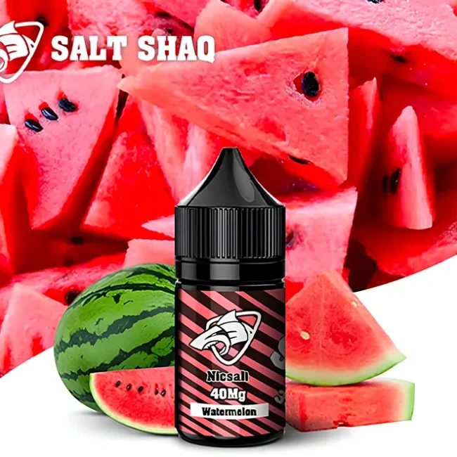 SALT SHAQ 鯊克 - 西瓜 Watermelon (30ml) | 沙瓤口感 Lush Ice | 40mg 丁鹽 夏日解暑神器
