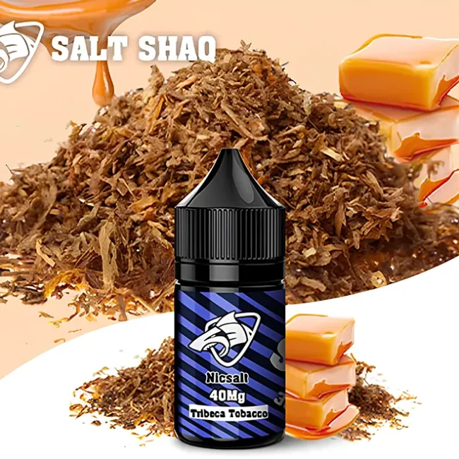 SALT SHAQ 鯊克 - 翠貝卡菸草 Tribeca Tobacco (30ml) | 經典美式菸草 | 焦糖堅果香 40mg