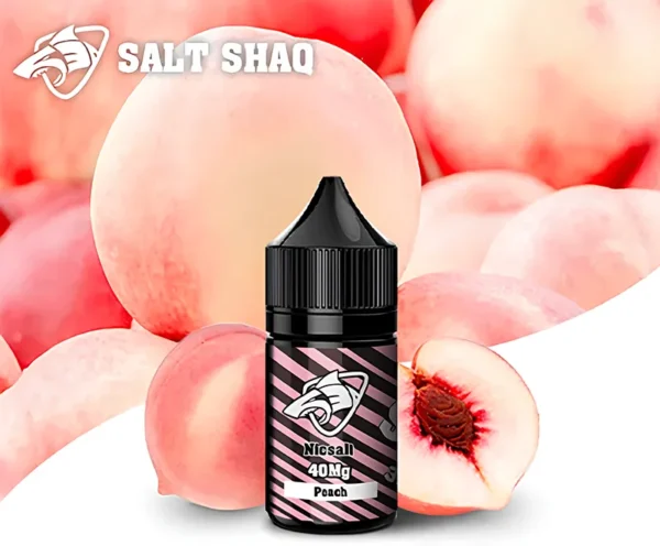 SALT SHAQ 鯊克煙油 - 水蜜桃 Peach (30ml) | 粉嫩多汁 甜蜜爆擊 | 少女心口味 尼古丁鹽