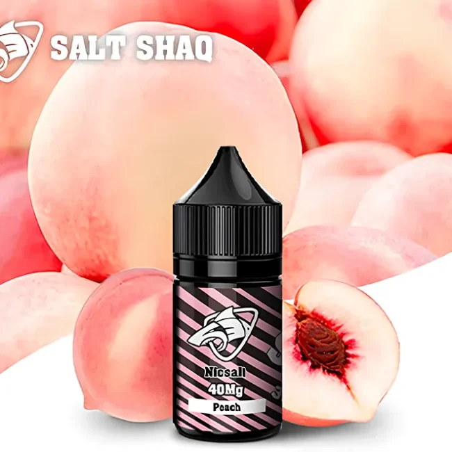 SALT SHAQ 鯊克煙油 - 水蜜桃 Peach (30ml) | 粉嫩多汁 甜蜜爆擊 | 少女心口味 尼古丁鹽